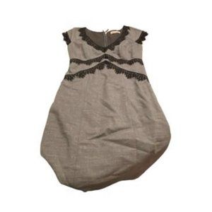 Grey Short Casual A-Line Dress